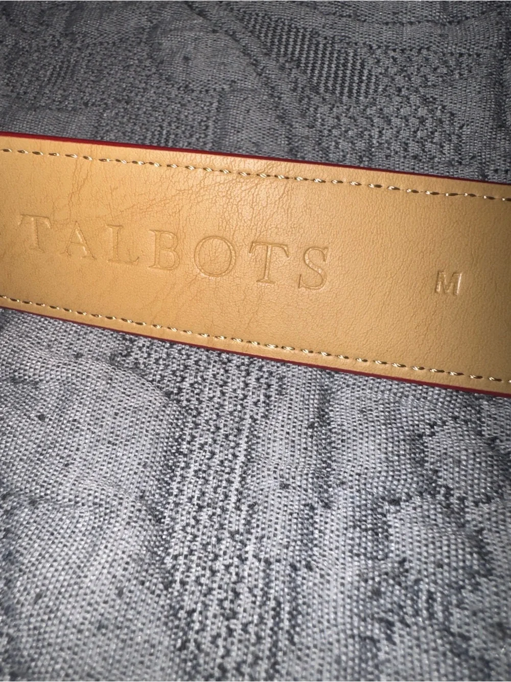 Talbots Red Leather Belt M